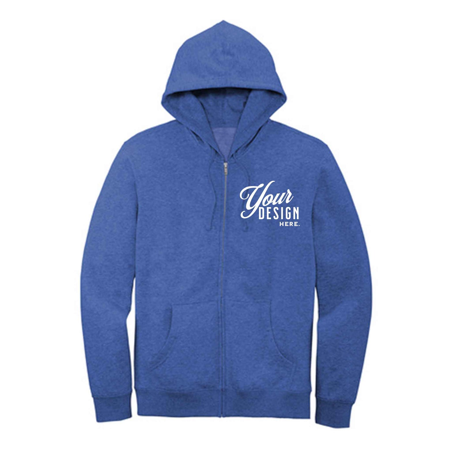 District V.I.T. Soft ZipUp Unisex Hoodie - DT6102 - Wolfprint