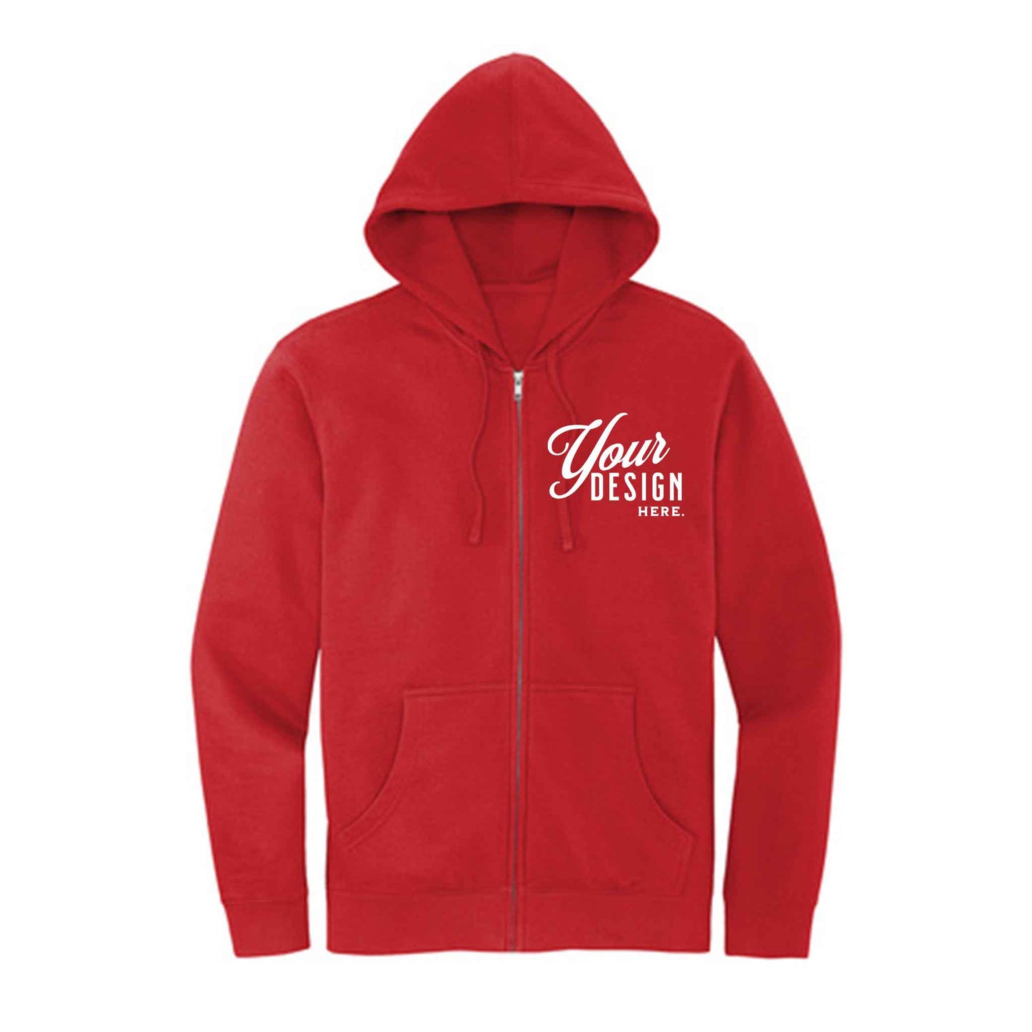 District V.I.T. Soft ZipUp Unisex Hoodie - DT6102 - Wolfprint